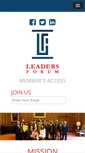 Mobile Screenshot of leadersforum.org